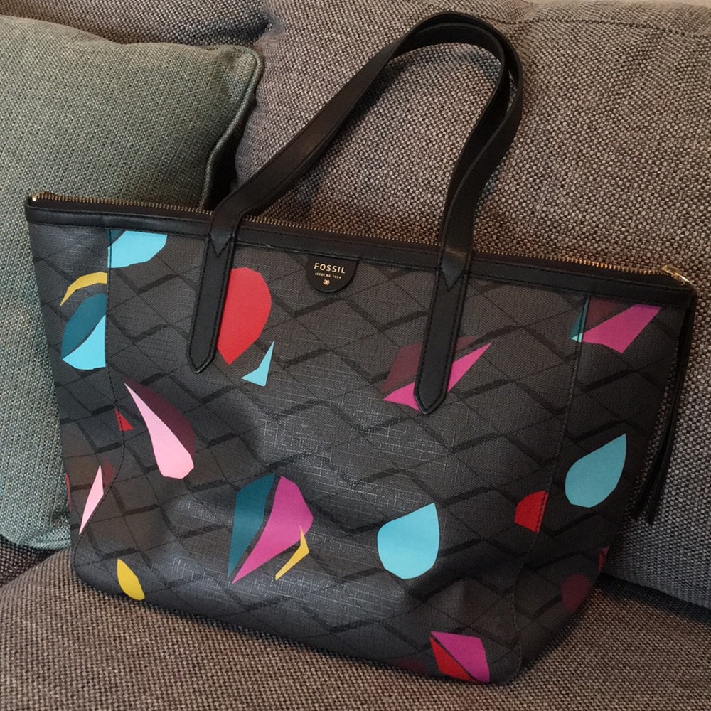 Fossil grey purse